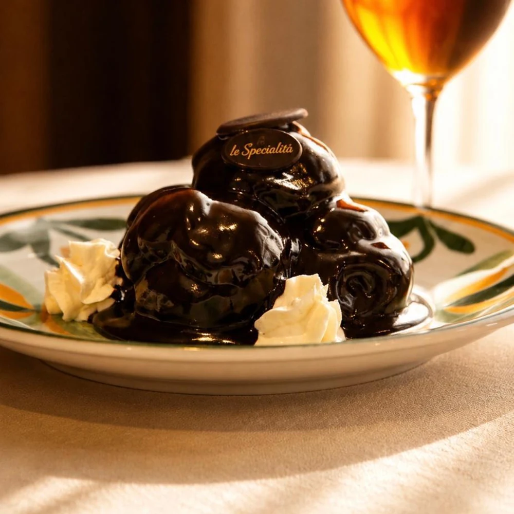 Profiterole al cioccolato